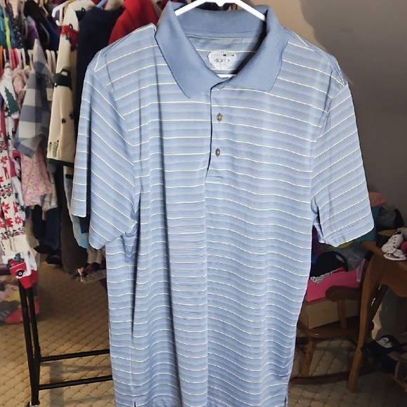 Other - Blue Striped Polo Shirt
